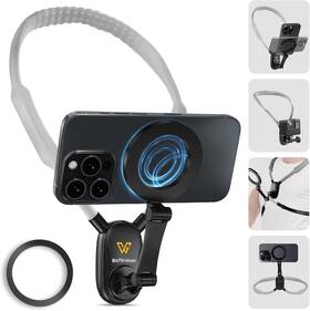 Wtgbzj-g001 Wethinkeer 700mm Extended Neck Phone Holder Hands-free Magnetic Mount For Vlogging Grey