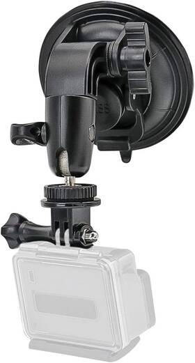 Wly41x Woleyi Heavy Duty Camera Car Windshield Mount With 1/4-20 Adapter For Gopro Black