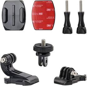 Wlygp01 Woleyi Action Camera Accessories Adhesived Curved And Flat Mounts With Black