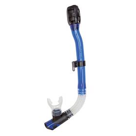 3df-bu Xs Scuba Used 3d Flex Dive Dry Snorkel-clear / Blue