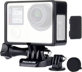 Gpol-g4bks-10716 Yallsame Frame Mount Case For Gopro Hero 4 3 With Hero3/3 /4 Black Silver