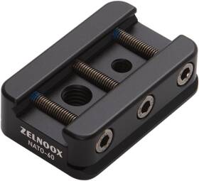 Nato-60 Zelnoox Picatinny Arca Swiss Plate Rail To Tripod Black