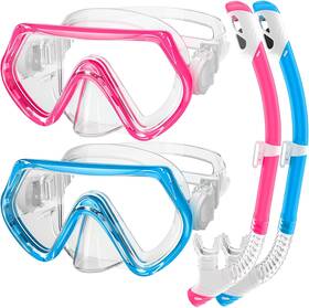 Zipaura 313039921933 Snorkeling Gear For Kids Snorkel Set Ages 3-14 Anti-fog Diving Mask A