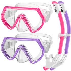 Zipaura 796288461113 Kids Snorkel Set 3-14 Age Anti-fog Diving Mask Dry Top Unisex Goggles