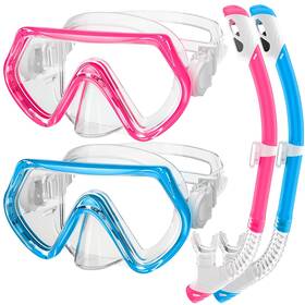 Zipaura 796288461120 Snorkeling Gear For Kids Snorkel Set Ages 3-14 Anti-fog Diving Mas