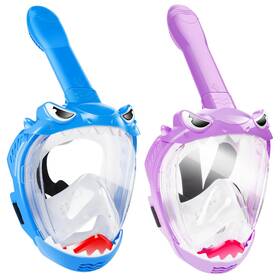 Zipoute Snorkel 977254902739 Snorkeling Gear For Kids Full Face Mask With 180 Panoramic