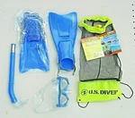 *new* U.s. Divers Snorkel Set Blue Junior 6+ Kids Large/xl Size 1-4 Play Series. Fixed Price $19.95.