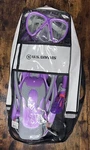 New U.s. Divers Travel Ready Belize Set Purple Size Sm Ladies 4.5-8.5-READ. Fixed Price $19.99.