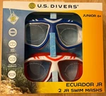 New U.s. Divers Ecuador Jr Set Of 2 Junior 6+ Swim Masks. Fixed Price $12.99.