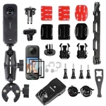 Pellking Bike Motorcycle Handlebar Mounting Bundle Kit For INSTA360 Black. Fixed Price $52.88.