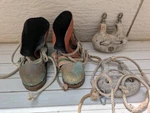 Japanese Antique Diving Divers Iron Shoes & Weights 2-PIECE Set Scuba Very Rare. Fixed Price $1148.99.