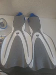 Oceanic Adult Snorkeling Flippers Fin Size: Small/medium Adjustable Strap. Fixed Price $12.44.