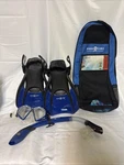 Aqua Lung Sport Trek Snorkel Set, Blue Small 4-7 Euc. Fixed Price $20.00.