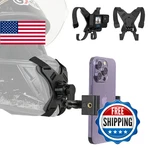 Soh Motorcycle Helmet Chin Strap Mount Holder For Iphone, Gopro, Dji,. Fixed Price $46.52.