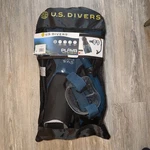 U.s. Divers Playa Adult Snorkel Set Black Blue Large L/xl Mask Fins New. Fixed Price $35.99.