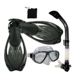 Promate Snorkeling Diving Mask Fins Flippers Gear Travel Package Set. Fixed Price $59.95.