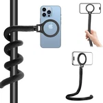 Reygeak Magnetic Phone Holder With 1/4 Screw Flexible Tripod Black. Fixed Price $35.99.