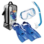Tusa Mini-kleio Hyperdry Youth Mask/snorkel/fins Blue Travel Set (UP-0201CB). Fixed Price $77.27.
