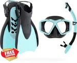 Cressi Traveler Adult Snorkel Set Mask Fins Dry Top Italy. Fixed Price $175.85.