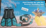 Vengreedo Set With Fins For Adults, Snorkeling Gear L/xl New. Fixed Price $21.99.