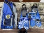 U.s. Divers Snorkeling Set - Adult Medium Mask, Fin And. Fixed Price $19.99.
