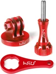 Hsu Aluminum Tripod Mount Adapter For Gopro, Hero 12/11/10/9/8/7/6/5/4/3 Action. Fixed Price $14.12.