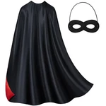 Adult & Mask Set Double-sided Black Red Capes. Fixed Price $14.12.