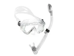 Cressi Pano 3 Snorkeling Set With Tempered Glass Lenses, Soft Silicone Skirt,. Fixed Price $32.00.