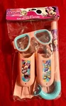 Disney Junior Minnie Mouse 3 Pc Swim Set Includes Snorkel Mask Flippers New. Fixed Price $12.88.