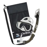Ist Orbit Premium Dry Top Snorkel, Panoramic Low Profile Mask, And Travel Bag. Fixed Price $19.99.