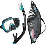 Tusa Sport Snorkeling Set With Pure Silicone Mask And Ocean Green. Fixed Price $85.69.