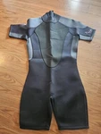 Aqua Lung Wetsuit Women's 15/16 Short 3MM Quantum Stretch Black Gray Po# 8DS5194. Fixed Price $165.00.