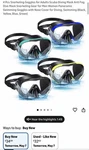 2 Set Snorkeling Gear For Adults, Dry-top Scuba Diving Mask. Fixed Price $24.99.
