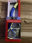 Dolfino Youth Mask And Snorkel 2 Piece Set For Children Blue/yellow New. Fixed Price $12.49.