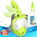 Kkdi Kids Full Face Snorkel Mask 4-16 Dry Top. Fixed Price $43.99.