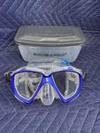 Used Scubapro Spectra Dive Wide View Snorkel Mask Msk Adult Clear Blue. Fixed Price $69.99.