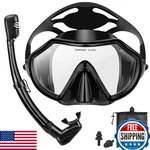 Piyazi Adult Snorkel Set: Hd Panoramic Mask, Anti-leak/fog, Dry Gear. Fixed Price $22.45.