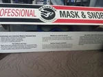 Oceanways Professional Mask & Snorkel Set, Medium, Blue/black. Fixed Price $20.00.