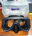 Mares Lirica Blue Silver Black Scuba Diving Snorkeling Dive Mask W/box #7877A. Fixed Price $32.99.