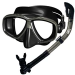 Promate Scuba Dive Snorkeling Purge Mask Dry Gear Set Black Silicone. Fixed Price $49.95.