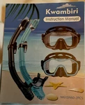 New 2 Snorkel Masks Kwambiri Sz Adult Mesh Bags Dry Top Temper Glass. Fixed Price $24.90.