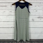 Title Nine Dress Womens Small Blue Diamalete Bra Tennis Pockets Snap Scuba. Fixed Price $24.99.