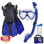Aisrida Kids Snorkel Set Mask Fins Tube Travel Bag. Fixed Price $64.99.