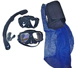 Mask Aqua Lung Teknika Scubamax Yellow Tint Flex Snorkel Free Divers. Fixed Price $70.00.
