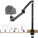 Camera Desk Mount Overhead: Articulated Arm Stand With Clamp 3/8'' 1/4.... Fixed Price $100.15.