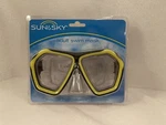 Shatterproof Extra-wide View Adult Swim Mask Yellow Underwater Pool Gear. Fixed Price $14.99.