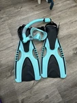Hawaii Divers Snorkel Set Adult New Without Tags Black/teal Vacation Travel. Fixed Price $24.50.
