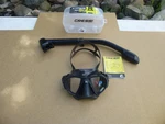 New Cressi Nano Crystal Black Clear Lenses Scuba Dive Mask And Snorkel Set. Fixed Price $64.99.