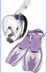 Cressi Junior Rocks Mask Fin Snorkel Set Purple White L/xl New. Fixed Price $42.00.
