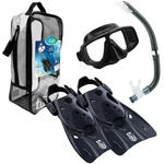 Tusa Sport Adult Platina Hyperdry Mask Snorkel Fins Travel Set Black Medium. Fixed Price $117.00.